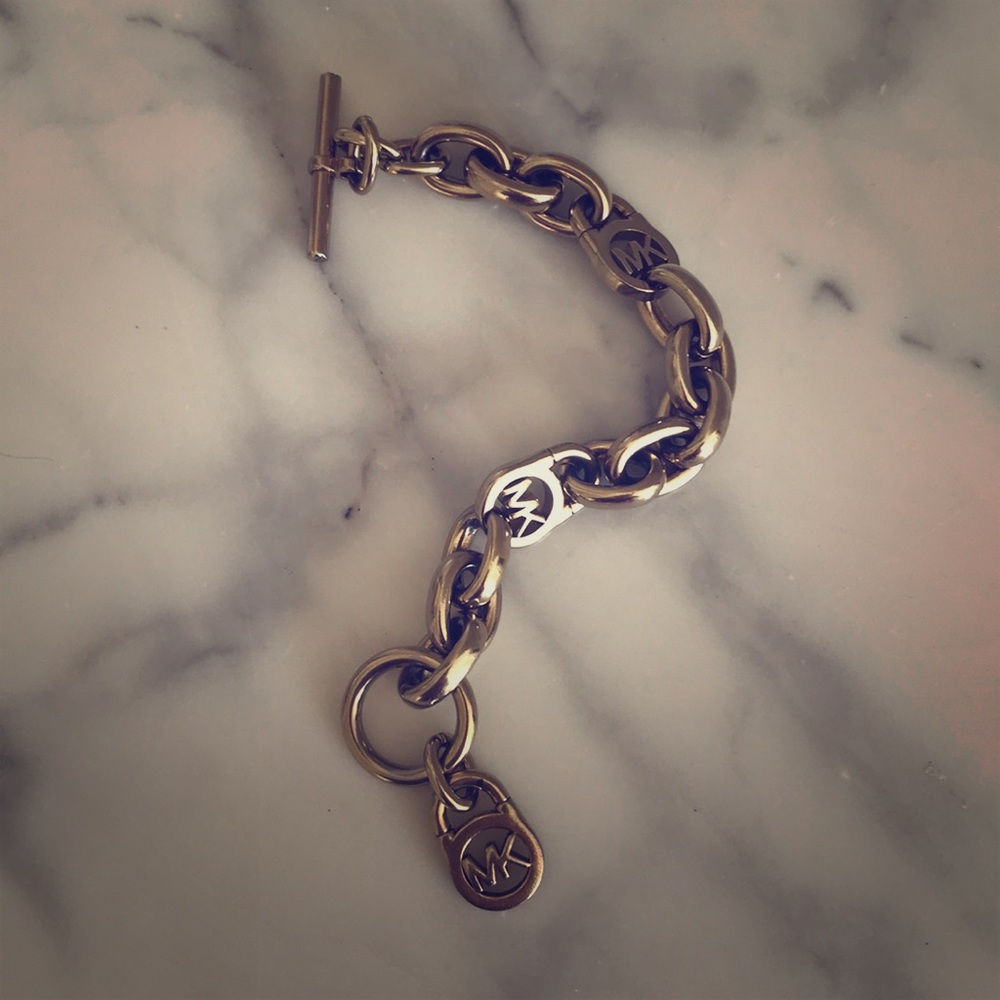 Michael Kors Gold Toggle Bracelet